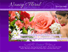 Tablet Screenshot of nancys-floral.com